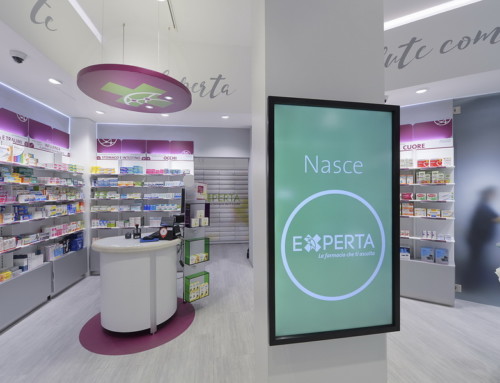 Experta has chosen ®Easy chain, the smart eco-friendly display system by Sartoretto Verna™ for their first flagship store in Turin.